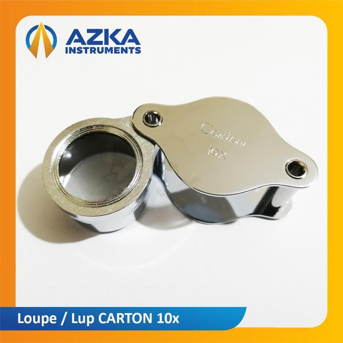 Kaca Pembesar Hand Lens Lup Geologi Loupe Carton 10X