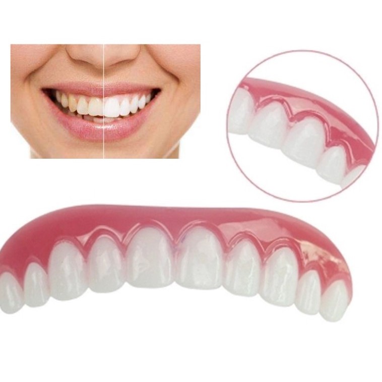 False Teeth Silicone Upper Lower Veneers Perfect Laugh Veneers Dentures Paste Fake Teeth Braces
