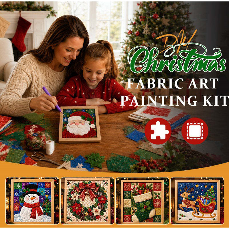 2026 DIY hristmas Theme Handmade Gifts, Pum Nosew Kinusaiga Fabri Art Kit For s & Beginner, ut loth