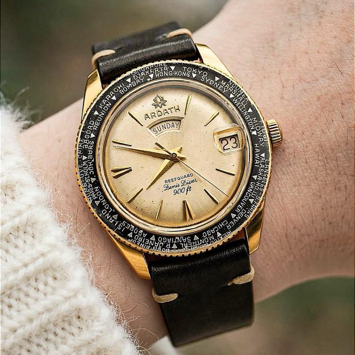 SIAPKIRIM Ardath diver 1959 world timer no oris hamilton omega seiko jam Watches vintage READY STOCK