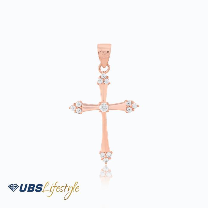 ASLI UBS Liontin Emas Salib - Clb0765r - 17k READY STOCK