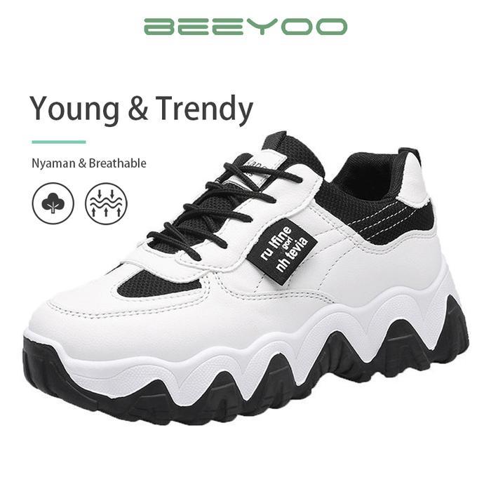 Beeyoo Sepatu Sneakers Wanita Sepatu Casual Fashion WD108