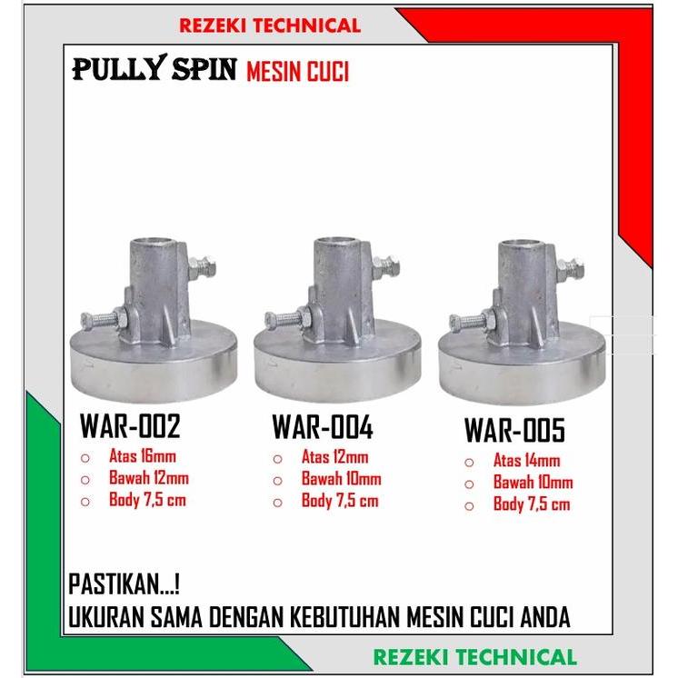PULLY DINAMO PENGERING I PULLY MOTOR SPIN I PULLY MOTOR KOMPATIBLE MESIN CUCI LG