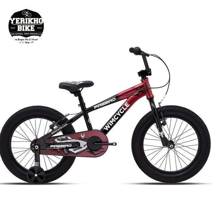 Sepeda Anak Bmx 18 In Wimcycle Firebird - Blac Red