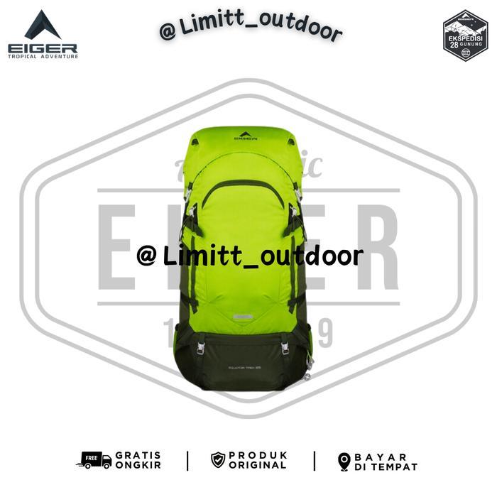 TAS GUNUNG CARRIER EIGER EQUATOR TREK 65L ORIGINAL - Lime