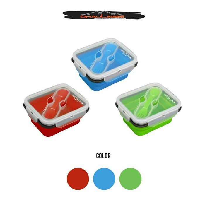 Kotak makan lipat outdoor / foldable portable lunch box