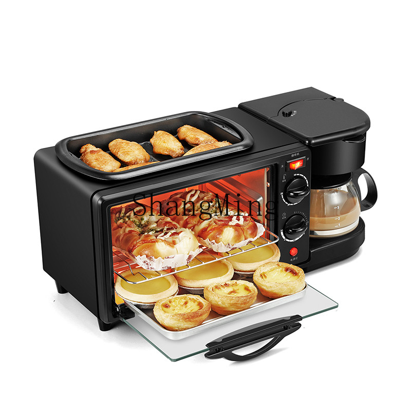 ZYY 3-in-1 Breakfast Machine Household Toaster Electric Oven Multifunctional Coffee Machine