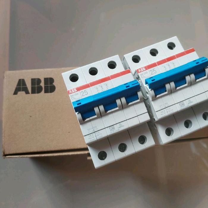 Mcb 3 phase Abb 25A asli Pln