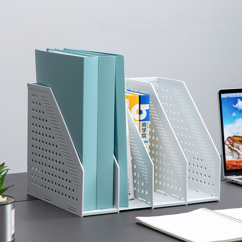 Business Desk File Organizer Folded Desk Organizer File Tray Book Stand Office Desk Book Storage Box