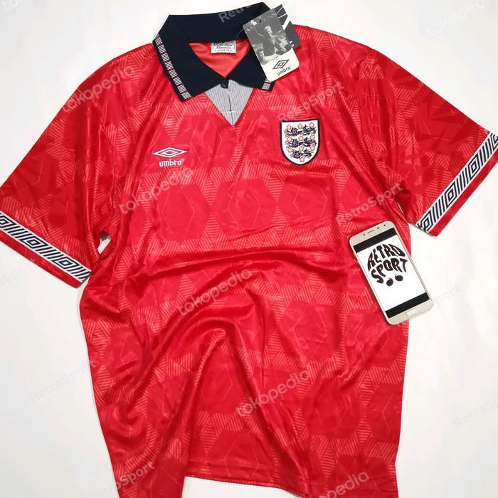 TERMURAH Kaen WeKa A3 Inggris England Retro Away World Cup 1990 size S-XXL READY STOCK