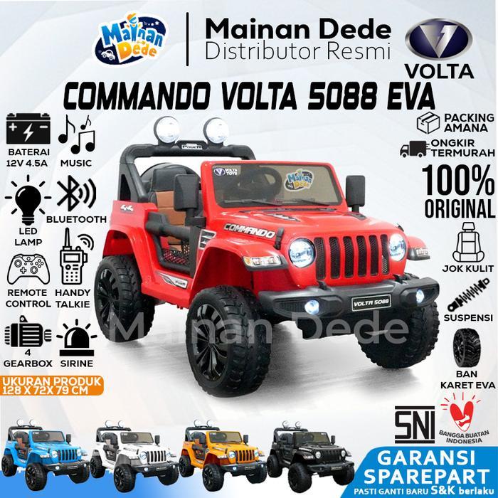 Mainan Mobil Aki Anak Jeep Commando Shp Volta 5088