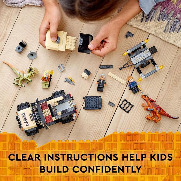 LEGO Jurassic 76951 World Pyroraptor & Dilophosaurus Transport