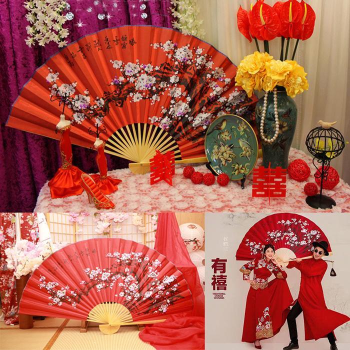 Kipas Kertas Jumbo Dekorasi Imlek Murah Kipas Hiasan Dinding Besar