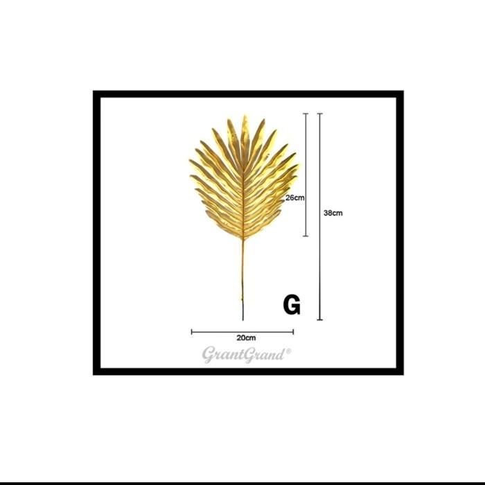 Topper Daun Emas, Hiasan Kue Daun Emas, Daun Emas Palsu