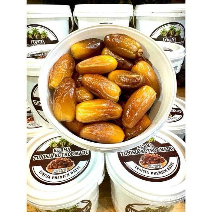 Kurma Tunisia Ruthob Madu Ember 850Gr Kurma Muda Makanan Kering Tidak Terlalu Manis