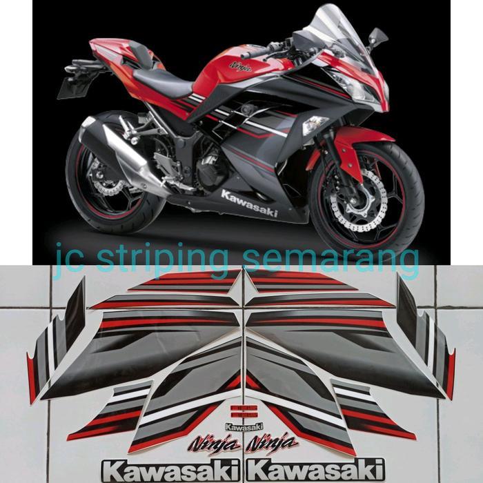 Striping Ninja 250 Fi Abs 2017 Merah