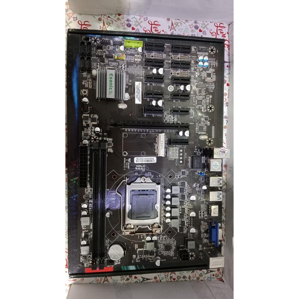 MOTHERBOARD MINING ESONIC GLADIATOR TB250BTC (UPTO 12 RISER) TERLARIS