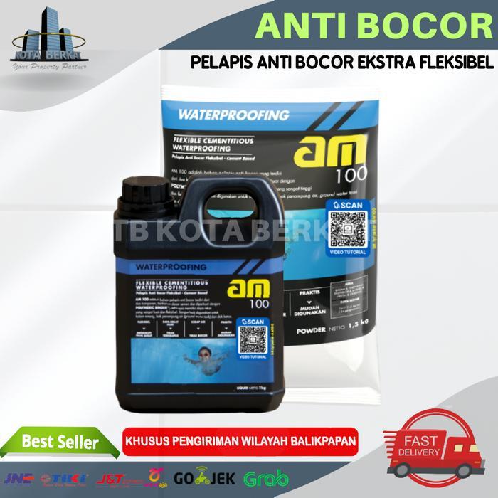 Am 100 Pelapis Anti Bocor 2 Komponen Fleksibel Cemencontitious