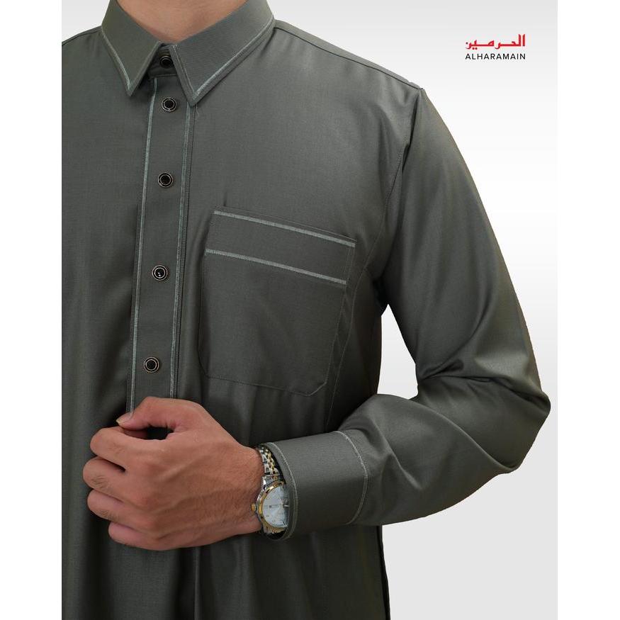 yvd1- Al Haramain Series Semi Wol Thobe Umar Jubah / Gamis Pria Remaja & Dewasa
