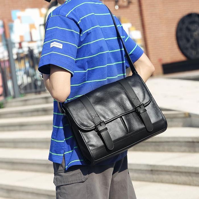 zzaj- Tas Selempang Kulit Pria Tas Kulit Pria Tas Pria Tas Kuliah Pria Milo