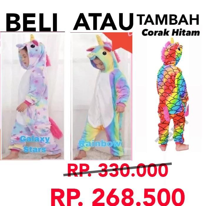 Kostum Anak Costum Unicorn Cosplay Unicorn Kostum Onesie Unicorn