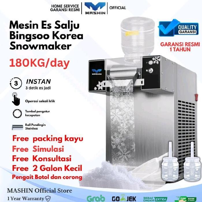 Ready Mashin - MESIN ES BINGSOO 360Watt 180KG/24JAM MESIN ICE CREAM, ES SALJU, ES SERUT SNOWMAKER