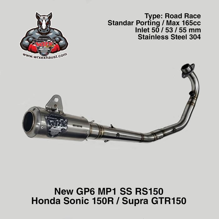 ORIGINAL Knalpot WRX New GP6 SS RS150 Sonic 150R READY STOCK