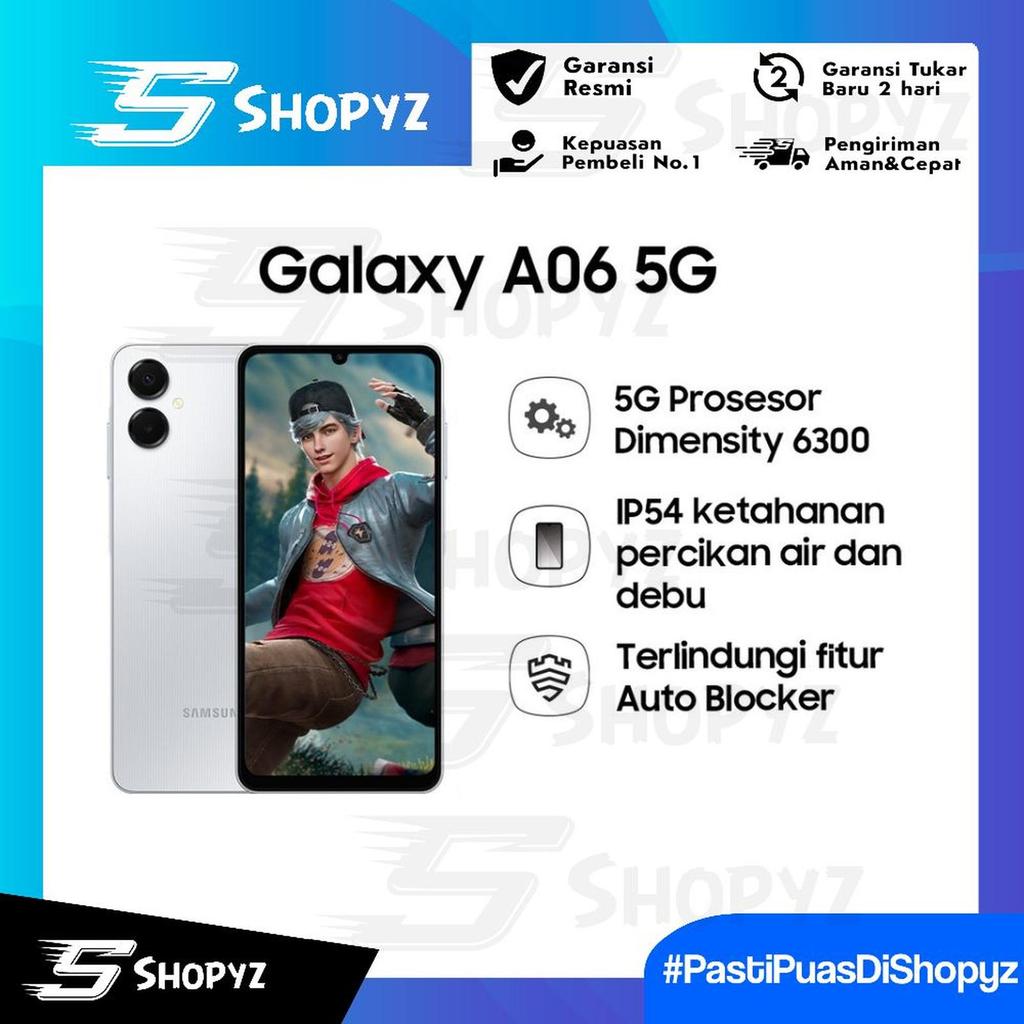 Samsung Galaxy A06 5G 6/128GB | 50 MP main camera | Mediatek Dimensity 6300 - Black, 6/128GB