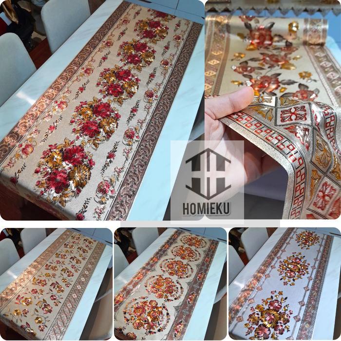 Sale Taplak Meja Tamu Aesthetic Mewah Panjang 1 2 3 4 5 Meter Dimensi Mewah Anti Air Homieku