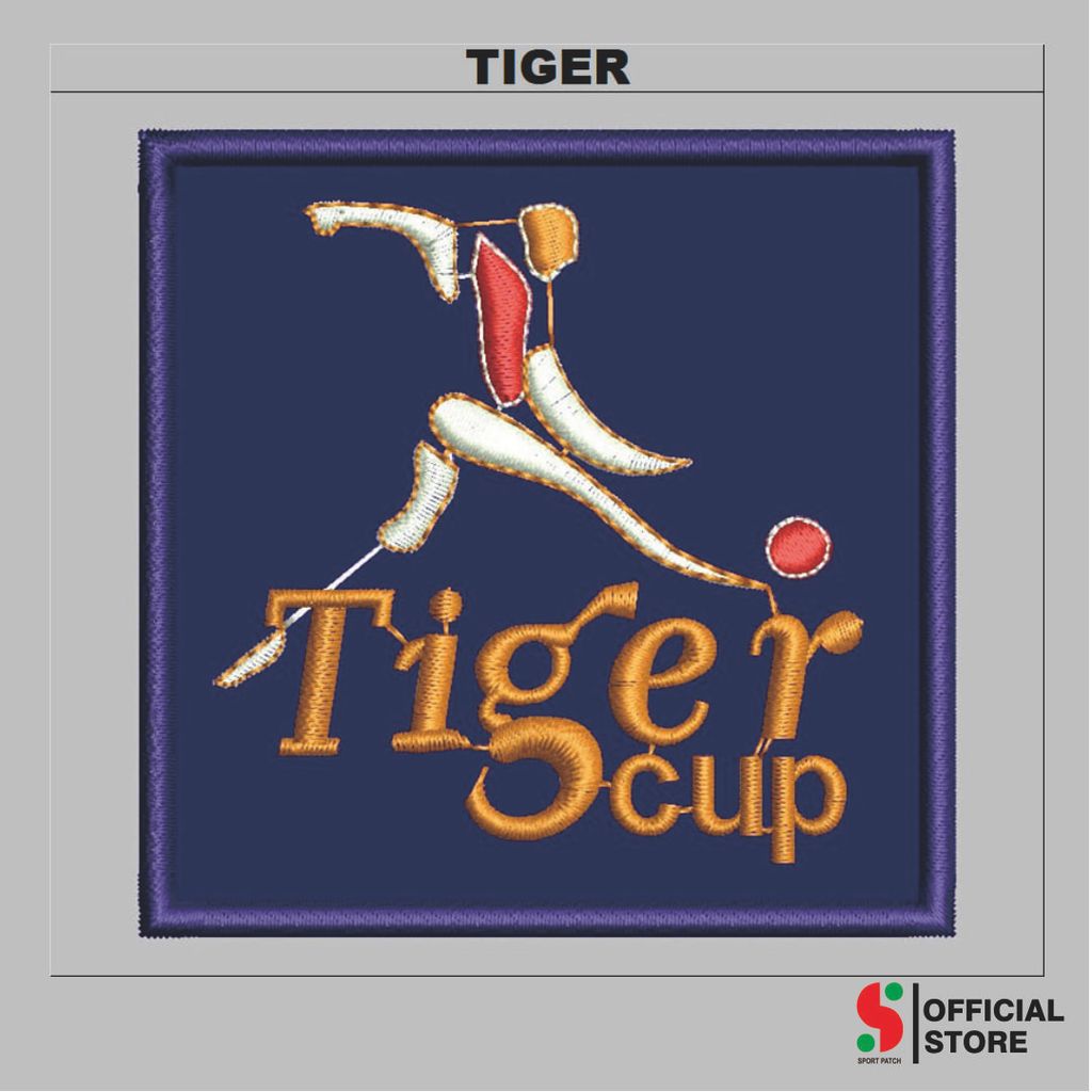 SPORT-344 PATCH BORDIR KOMPUTER LOGO/EMBLEM TIGER CUP