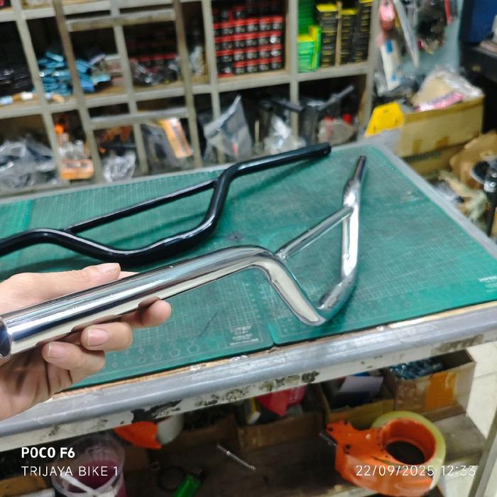 Handle Bar Stang Sun Rise Commuter Classic Steel Besi 25.4 720Mm Federal Bmx Folding Hitam Dan