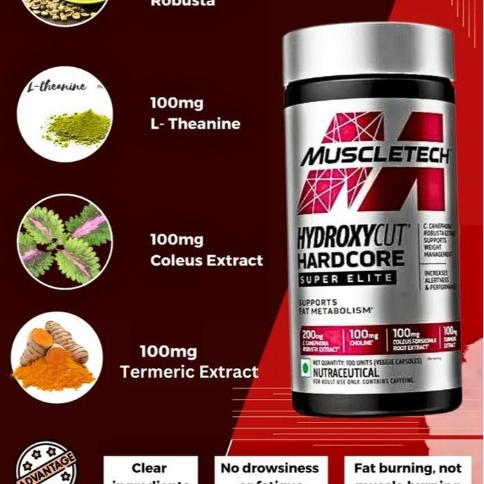 Muscletech Hydroxycut Hardcore Super Elite 120 Caps Best Seller