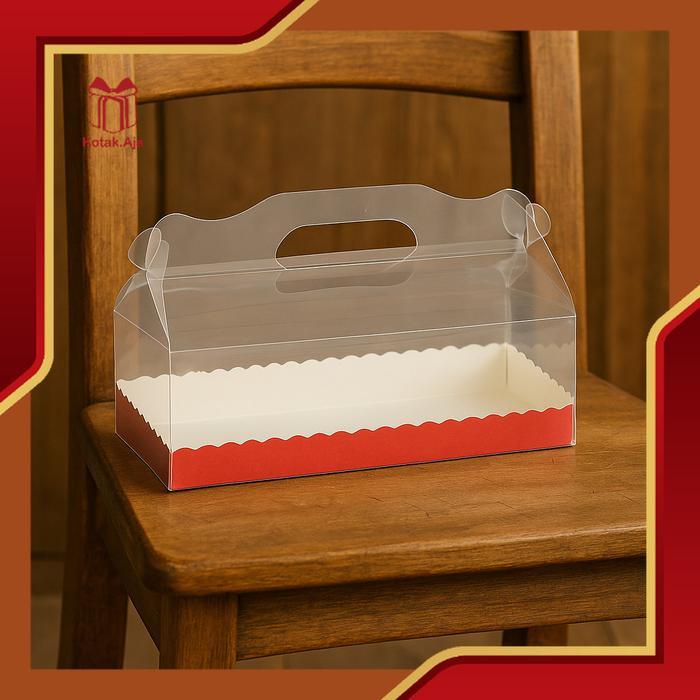 Kotak Mika Roll Cake / Box Mika Roll Cake / Kotak Mika Kue / Box Mika Kue / Kotak Mika Transparan /