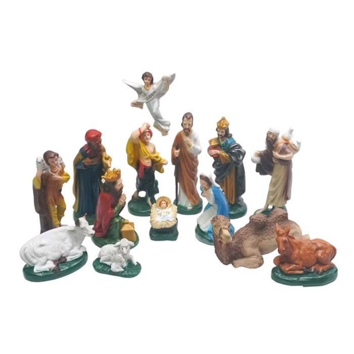 Patung Set Natal 20Cm, Patung Kelahiran Tuhan Yesus