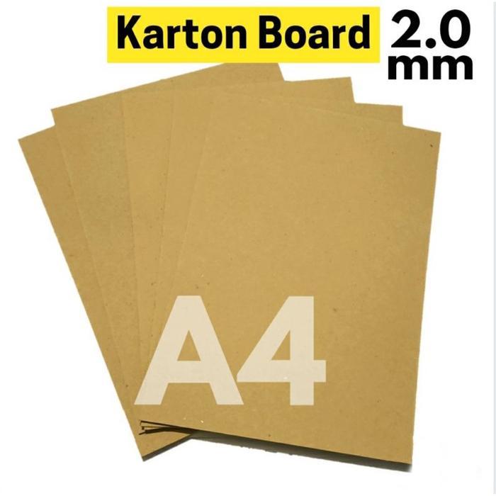 [Perlembar] A4 - Board No. 30 Tebal 2 mm - Kertas Karton Yellow Board Buku Paper