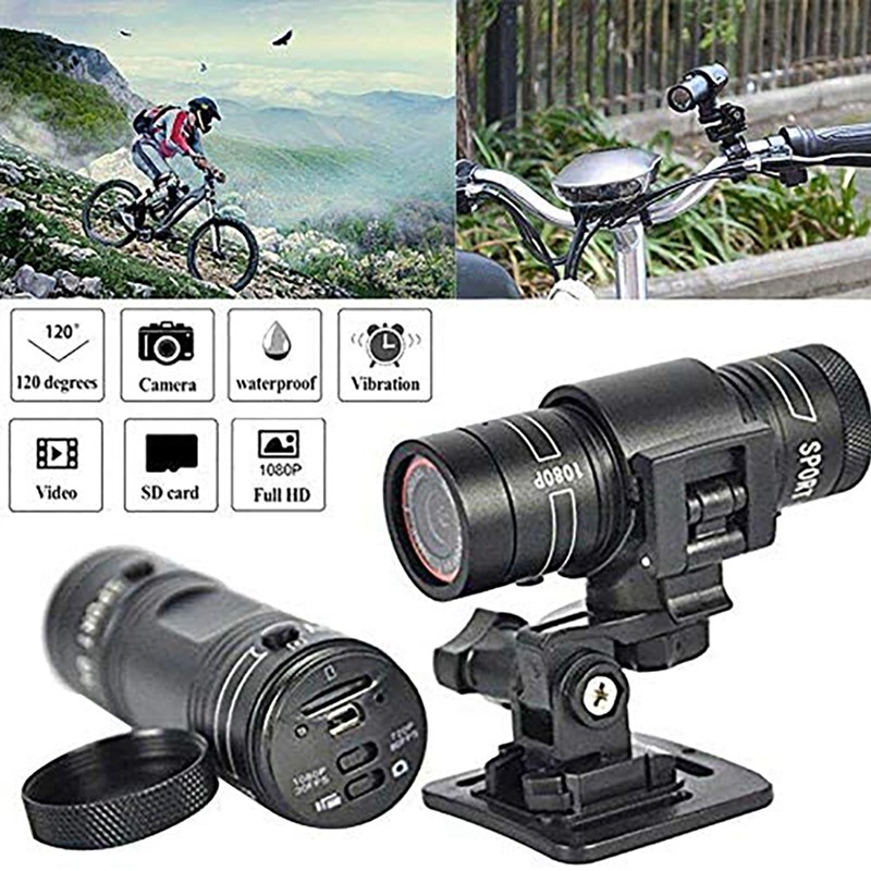 F9 Mini Sports Camera 1080P Outdoor Riding Motorcycle Helmet Sports