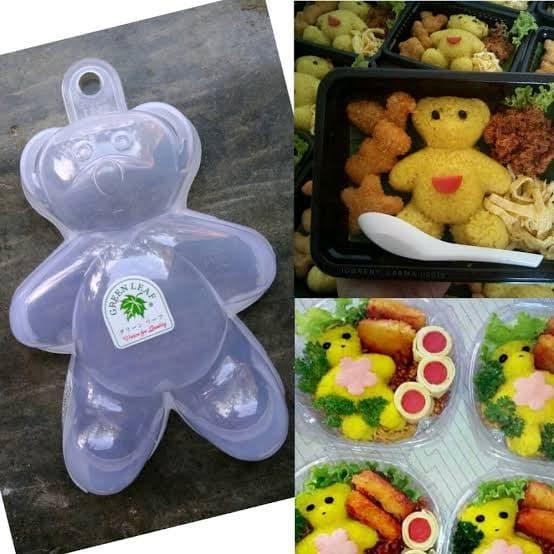 Cetakan nasi puding karakter cetakan bento kelinci panda kura