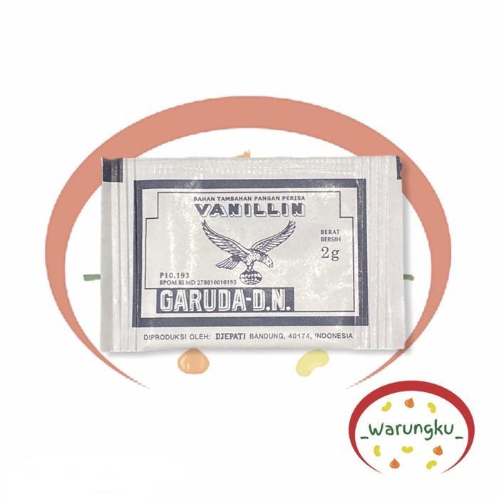 MURAH Vanili Garuda Vanillin 1 DUS (2gr/pcs) Bahan Baking Kue