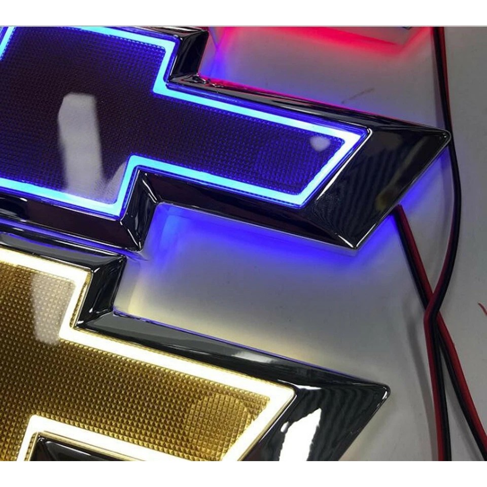 5D LED Chevrolet Car Emblem 'NO For TRUCK' Trunk Tail Logo Light Badge Compatible for All Chevrolet