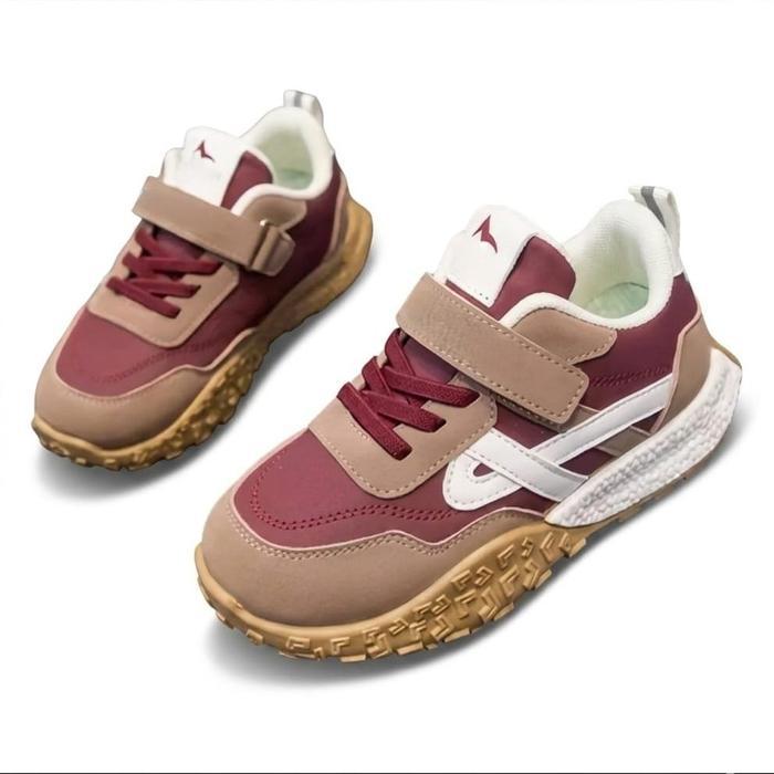 Sepatu Sneakers Anak Laki-laki Motif ATG MAROON