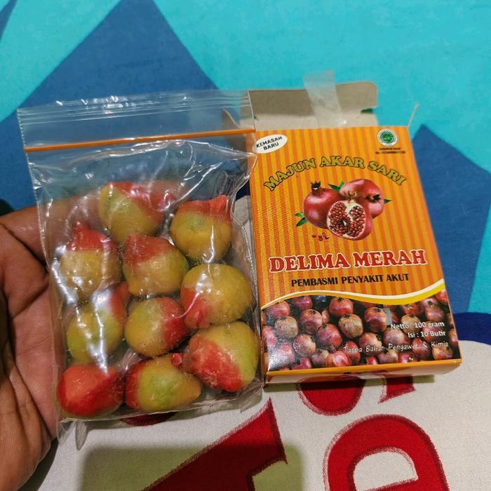 Majun akar delima merah asli isi 10 butir