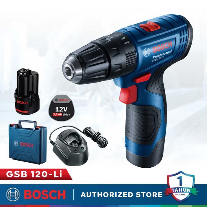 Bosch Impact Drill GSB 120 Bor Cordless Bosch Bor Besi Bor Kayu Bor Baterai Bosch Bor Battery