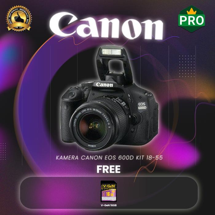 Kamera Canon Eos 600D Kit 18-55 Terbaru 