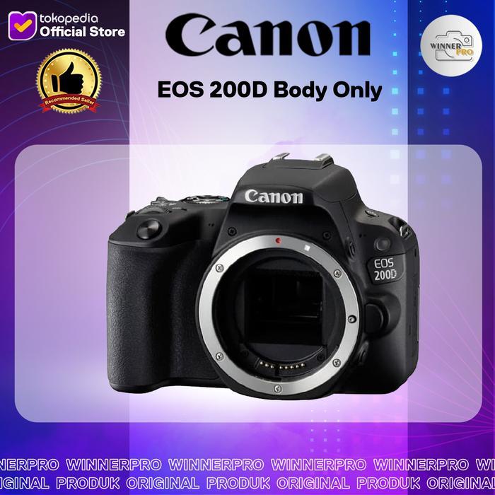 Canon Eos 200D Wifi Bodi Only - Kamera Dslr Canon 200 D Body - Bo Terbaru 