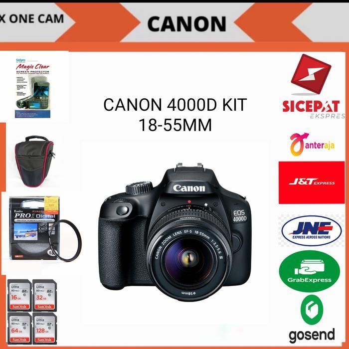 Kamera Canon Eos-4000D Kit 18-55Mm F3.5-5.6 Iii Terbaru 