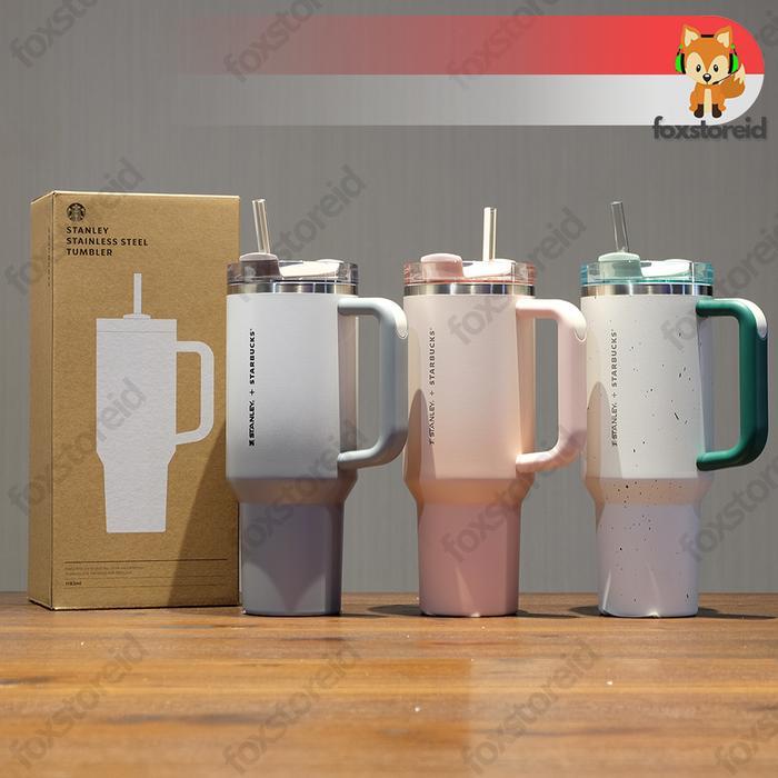 Promo Starbucks X Stanley Korea Limited Edition Tumblr 40Oz - Gradient Green Pink Grey