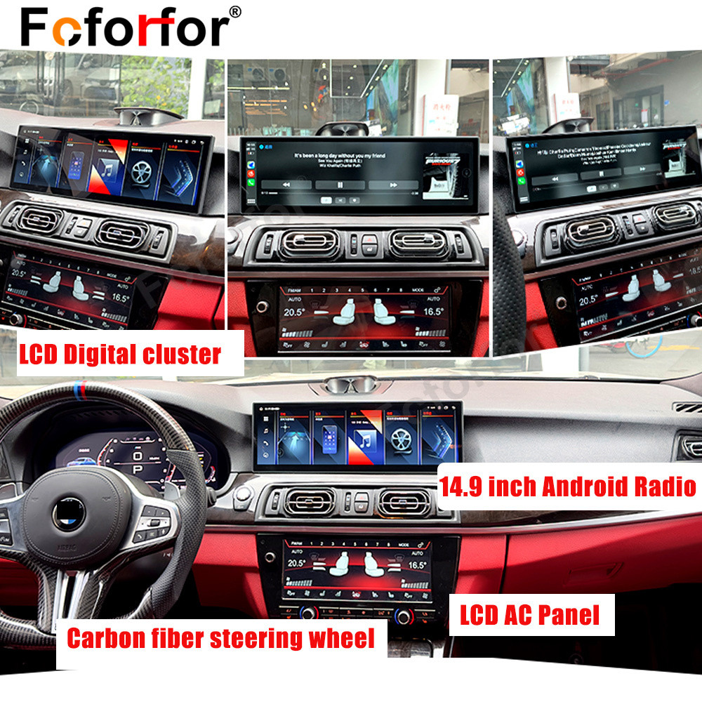 NEW Style 14.9 Android Radio For BMW 5 Series F10 f11 5GT F07 Android