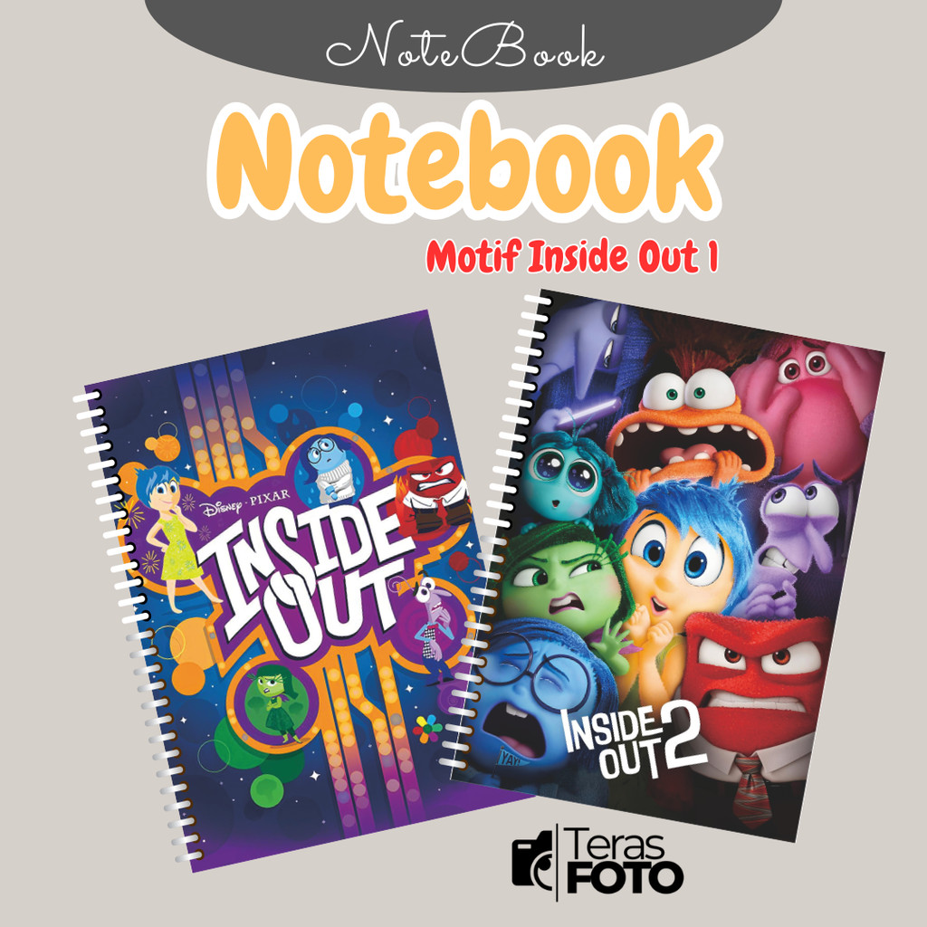 Notebook Inside Out/Note Book Custum/Buku Catatan A5/A6