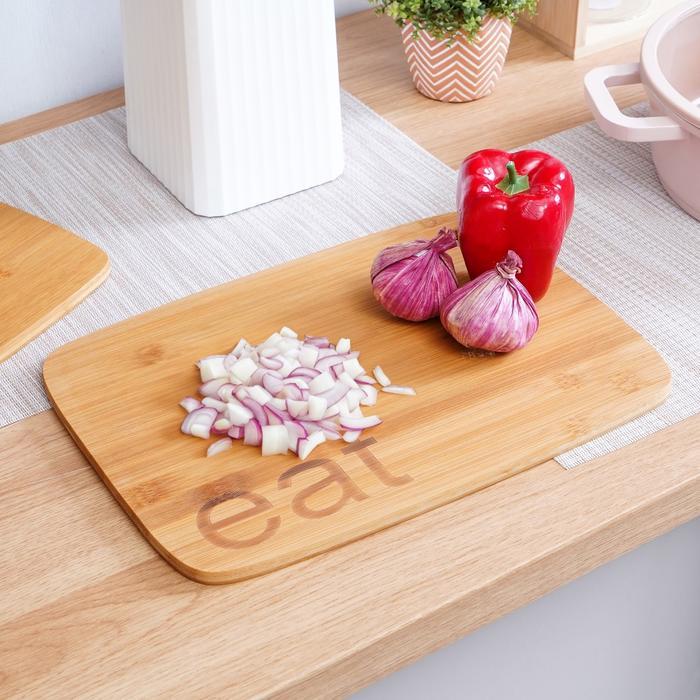 INFORMA COOKING COLOR COLOR MICHI TALENAN KAYU SET 2 PCS - COKELAT CUTTING BOARD PAPAN POTONG