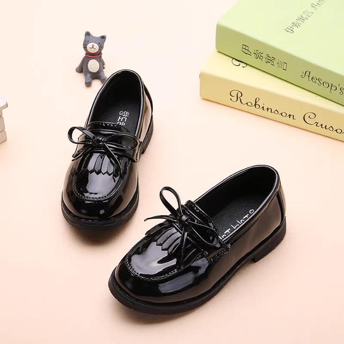 Tamagoo Baby Shoes - Mp - Sandal Fashion Anak Docmart Lucu Glossy Variasi Rumbai Pita Tinggi 1 Cm Dn